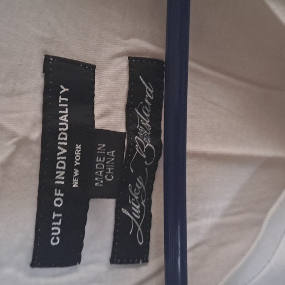 Cult of Individuality White Graphic Tee with Skull & Wings Accent - Picture 3 of 5